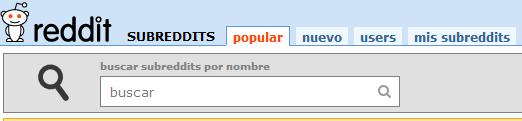 caja de búsquedas de reddit