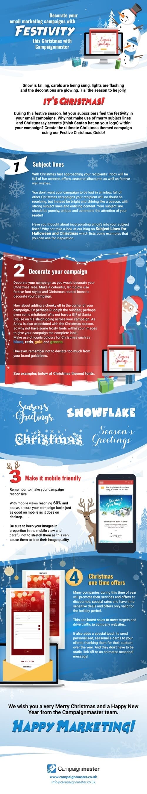 email marketing navideño para vender más #infografía